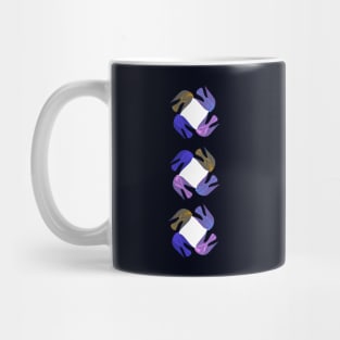 Cute and colorful love birds vertical version Mug